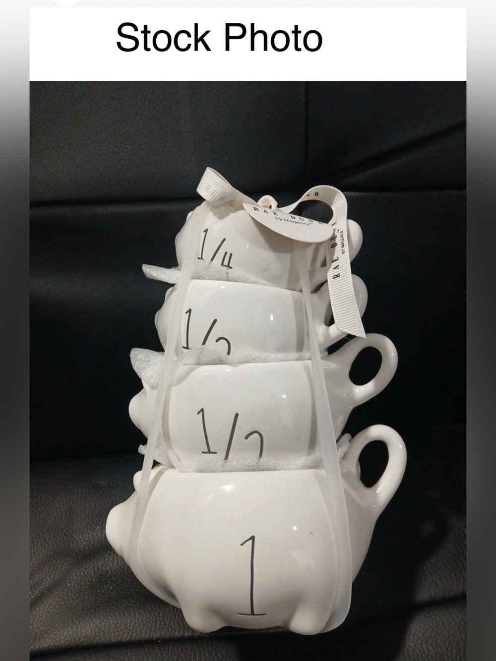 Rae Dunn Ceramic Pigs Measuring Cup Set Of 4 Cups Farmhouse Kitchen Tools